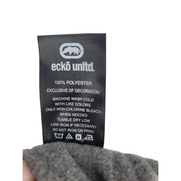 Ecko Unltd. Joggers Mens M True Red Gray Black Colorblock Graphic Sweatpants NEW - Picture 8 of 9